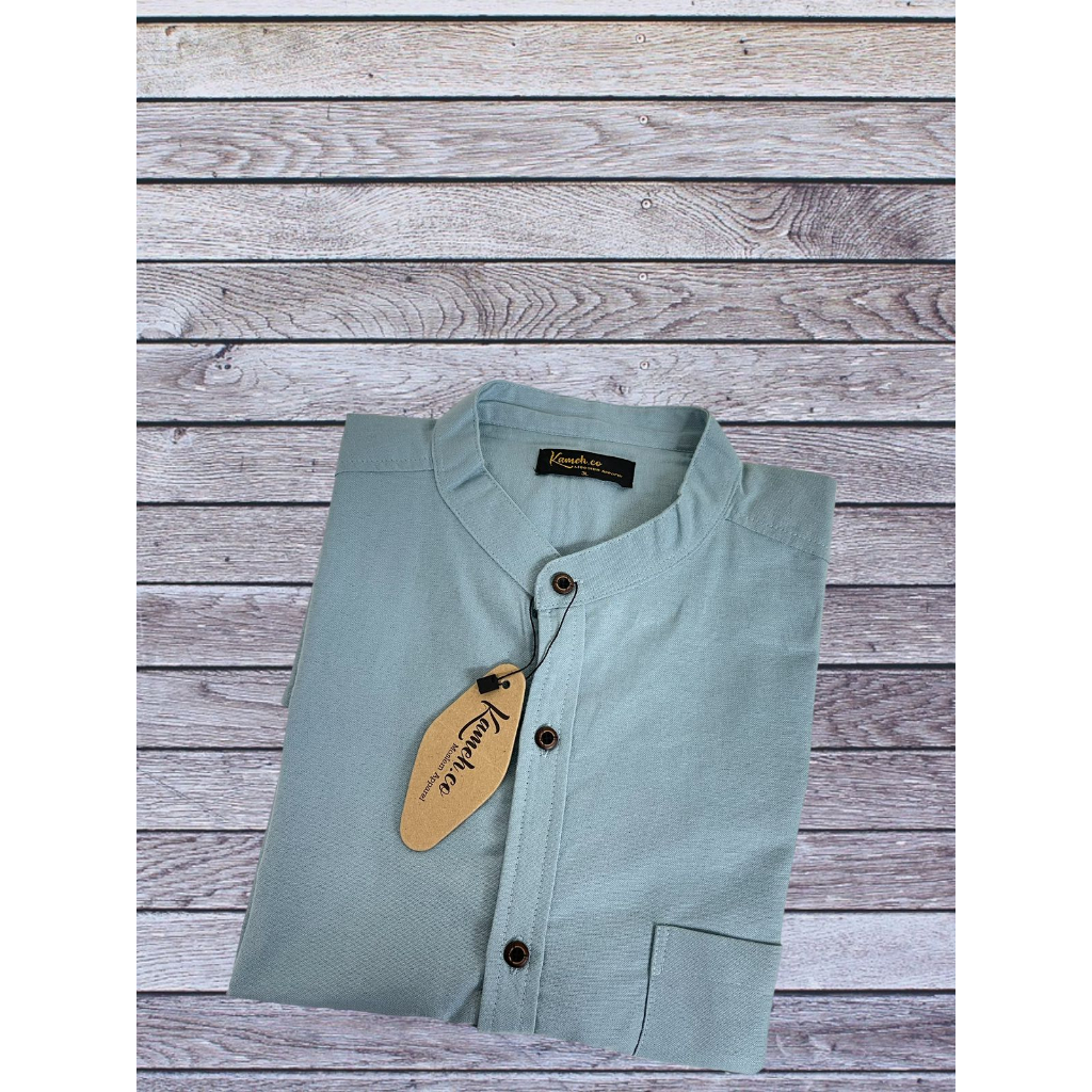 Baju Koko jumbo Lengan Pendek Wardah Jumbo Pria Dewasa