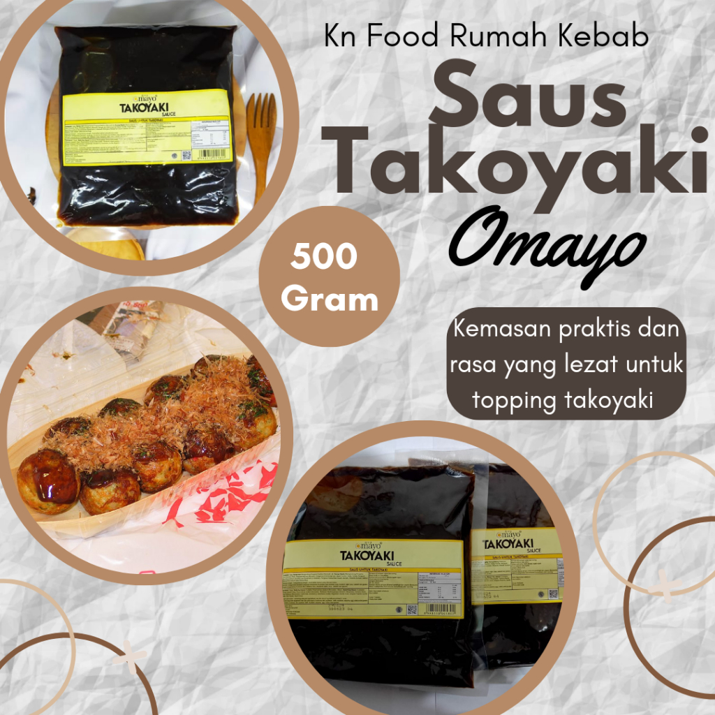 

Saus Takoyaki 500Gr - Saus Takoyaki - Saus Okonomiyaki - Saus Takoyaki