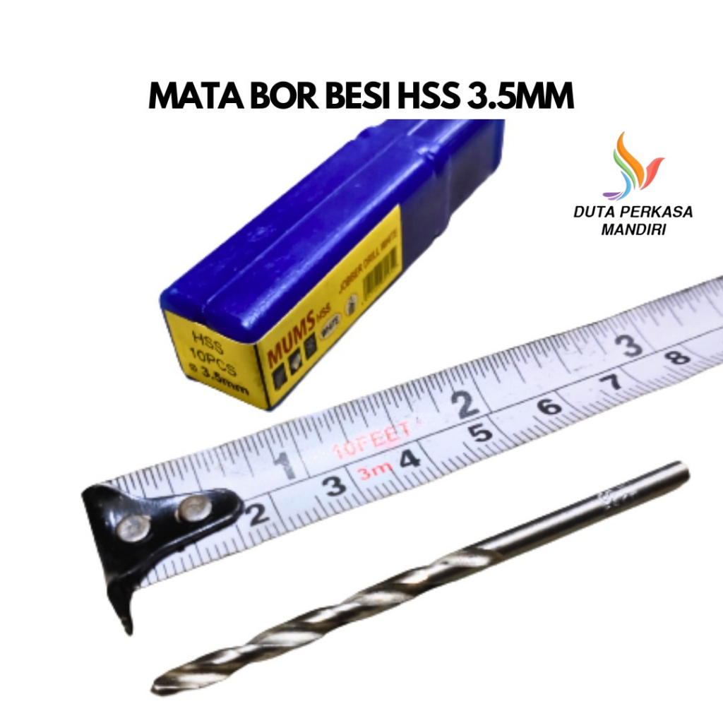 DPM - Mata Bor Besi HSS Din 338 Drill Bit 3.5mm 3,5mm 3.5 mm FUJIYAMA