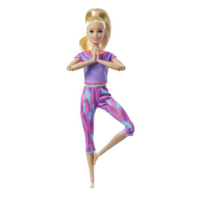 Barbie Made to Move Doll Purple Pink Yoga Pants 