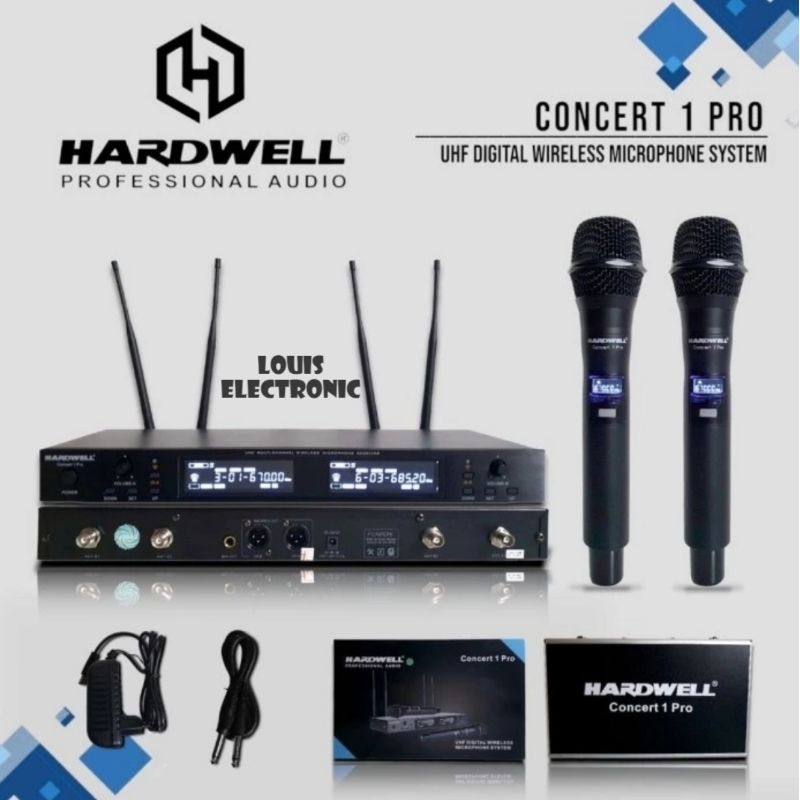 Mic Microphone Wireless HARDWELL CONCERT 1 PRO ORIGINAL