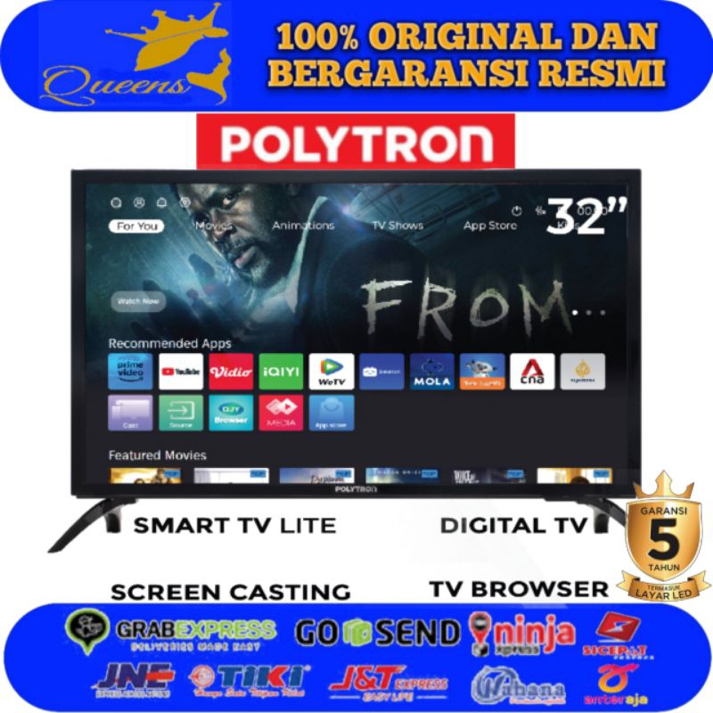 POLYTRON 32 Inch Smart Digital TV YouTube BrowserTV Model PLD 32CV1869
