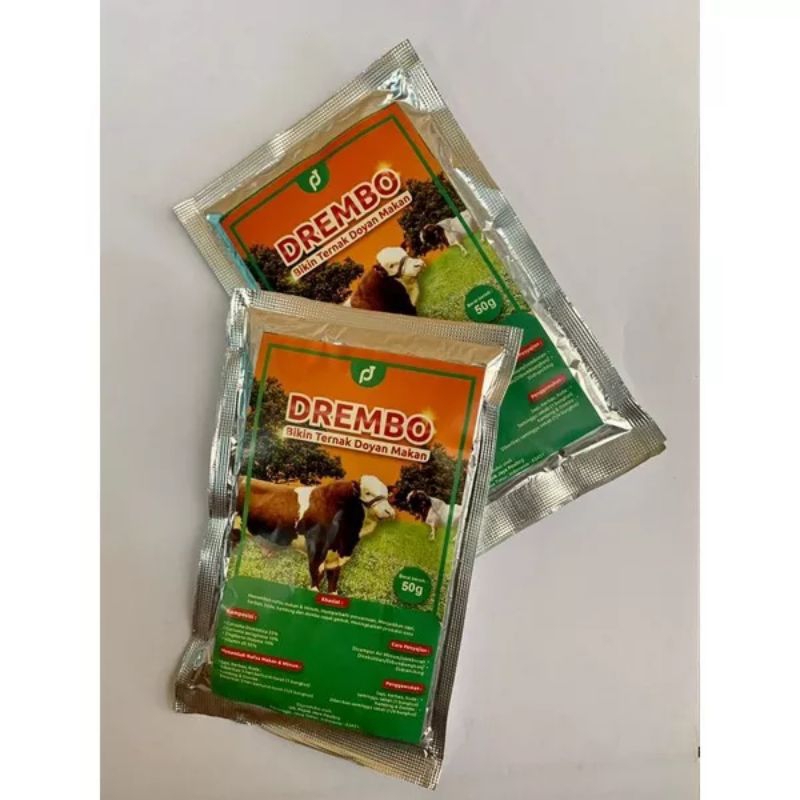 DREMBO VITAMIN JAMU PENAMBAH NAFSU MAKAN SAPI KAMBING KUDA