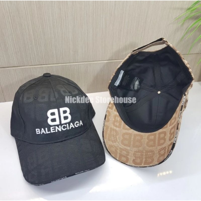 TOPI BASEBALL BALENCIAGA BB LOGO EMBROIDERED | TOPI BORDIR FULL BB IMPORT PREMIUM