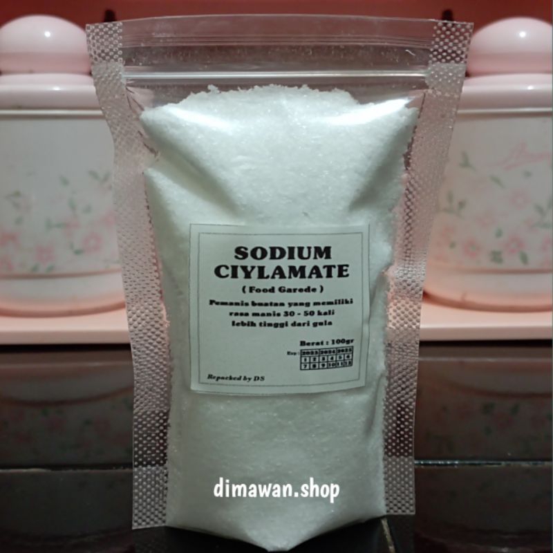 

Sodium Cyclamate super pemanis buatan 30 - 50 kali lebih manis dari gula 100 gram