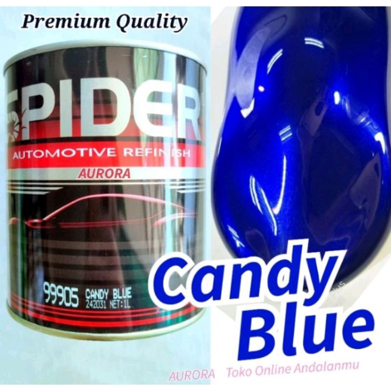Cat Candy Blue SPIDER Candytone Biru 99905 Candy Biru
