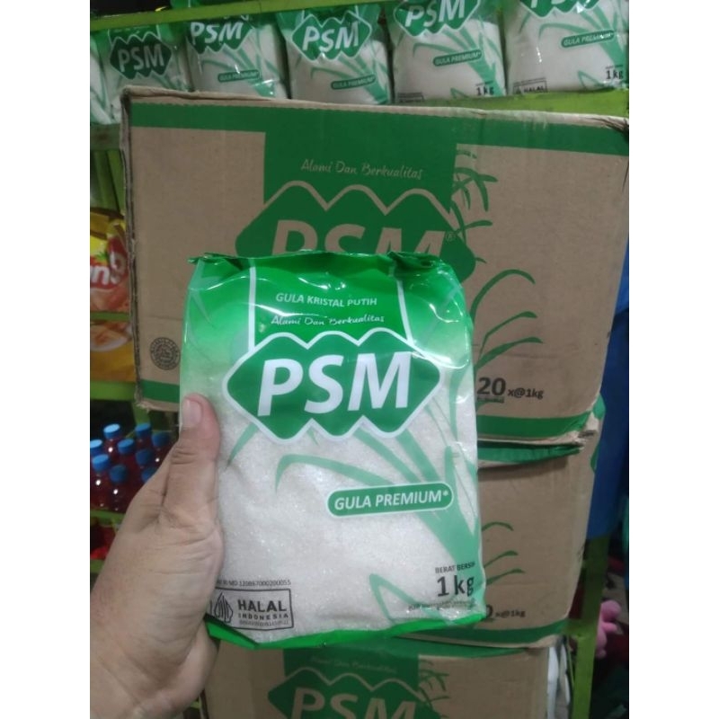 

GULA PASIR KEMASAN PSM 1 KG COD