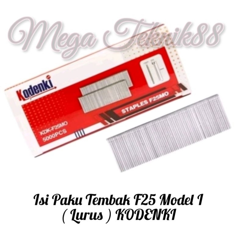 KODENKI ISI PAKU TEMBAK F25 - ISI STAPLES ANGIN F 25
