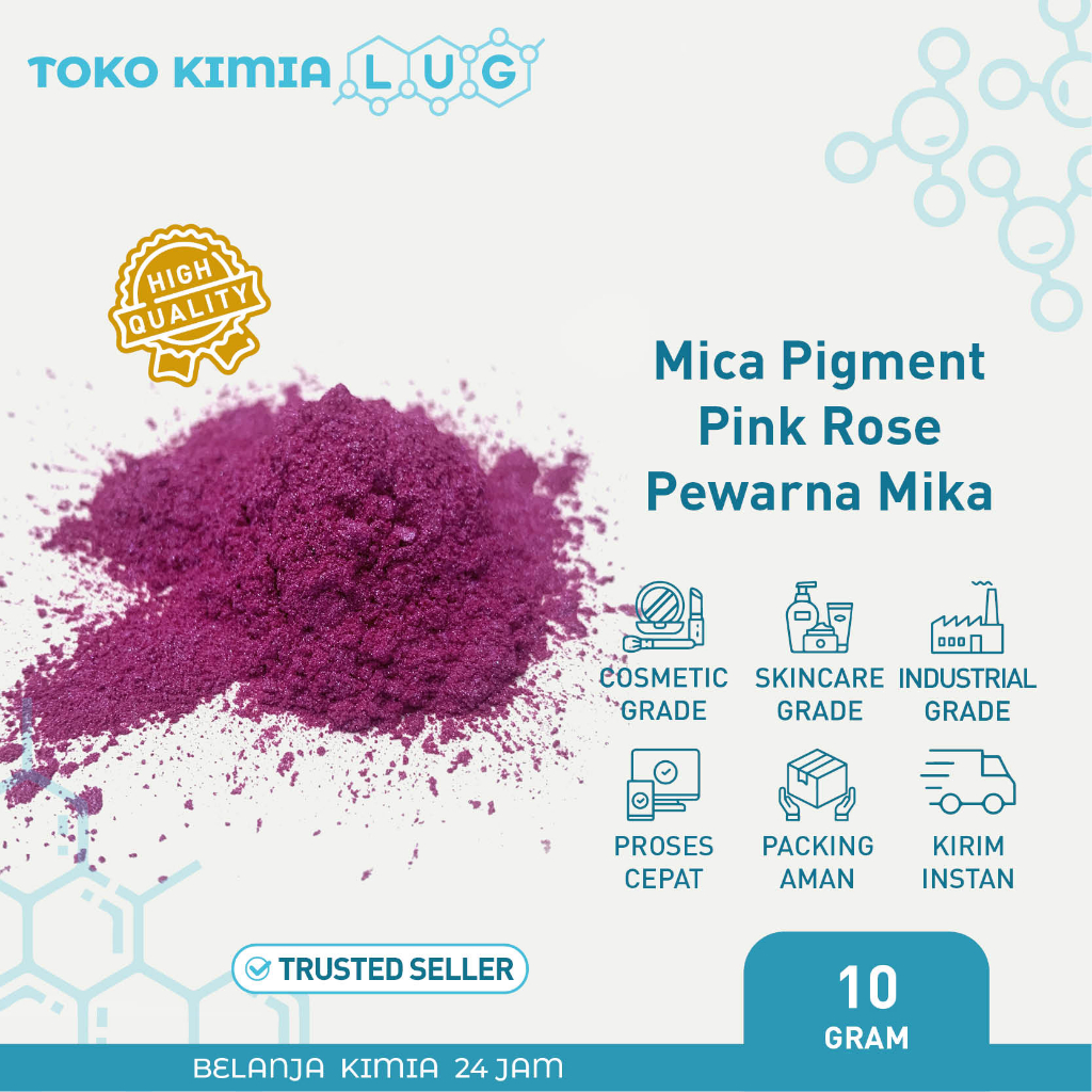 

Mica Pigment Pink /Pink Rose/Pewarna Mika Sabun Kosmetik - 10 gram