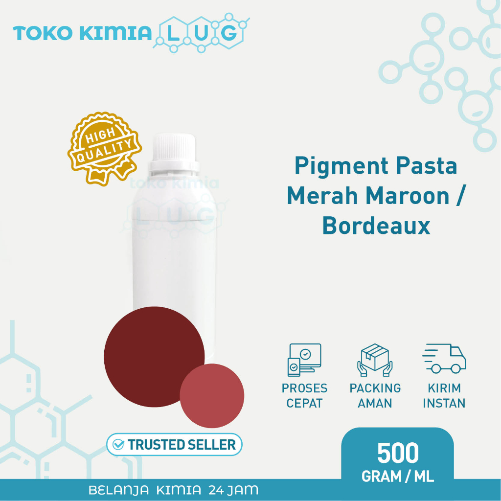 

Pigmen Pasta Biang Pewarna Pigment - Merah Tua Maroon Bordeaux 500 g