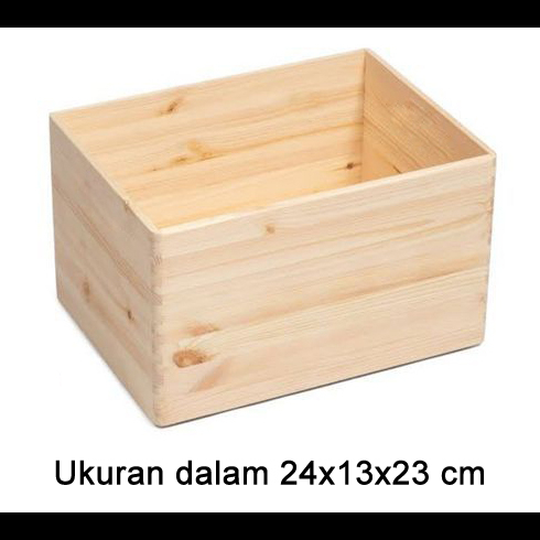 Keranjang Kayu Jati - Keranjang Kayu Serbaguna - Baki Kayu Jati