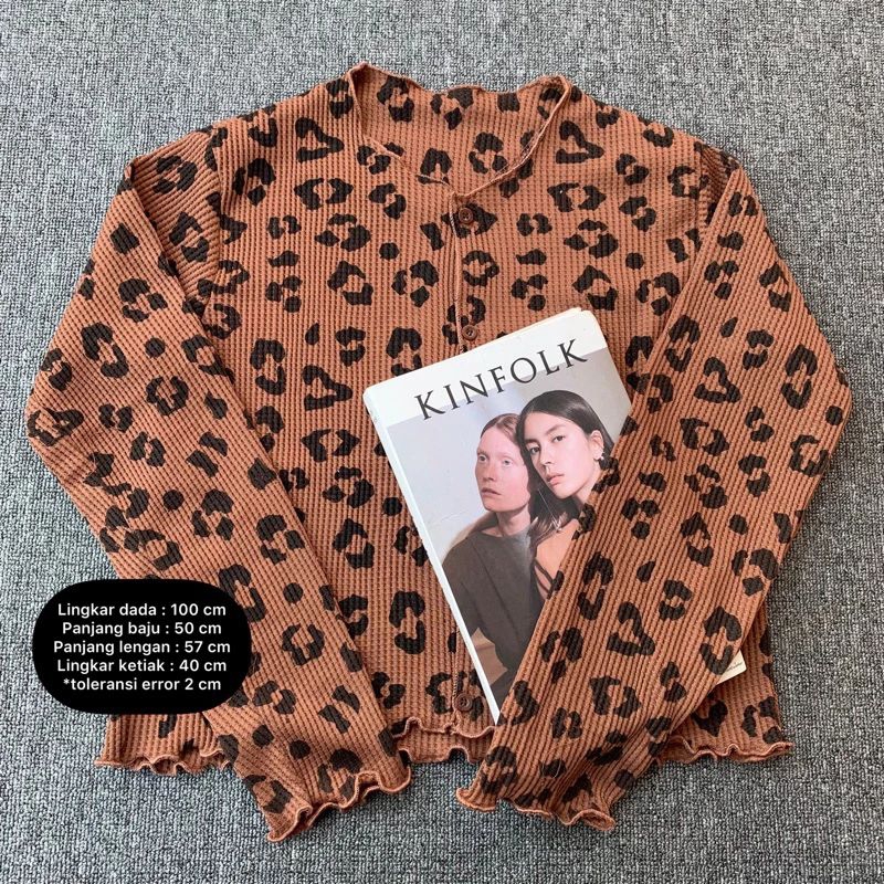 Serba.leopard cardigan jaket leopard macan animal print cheetah