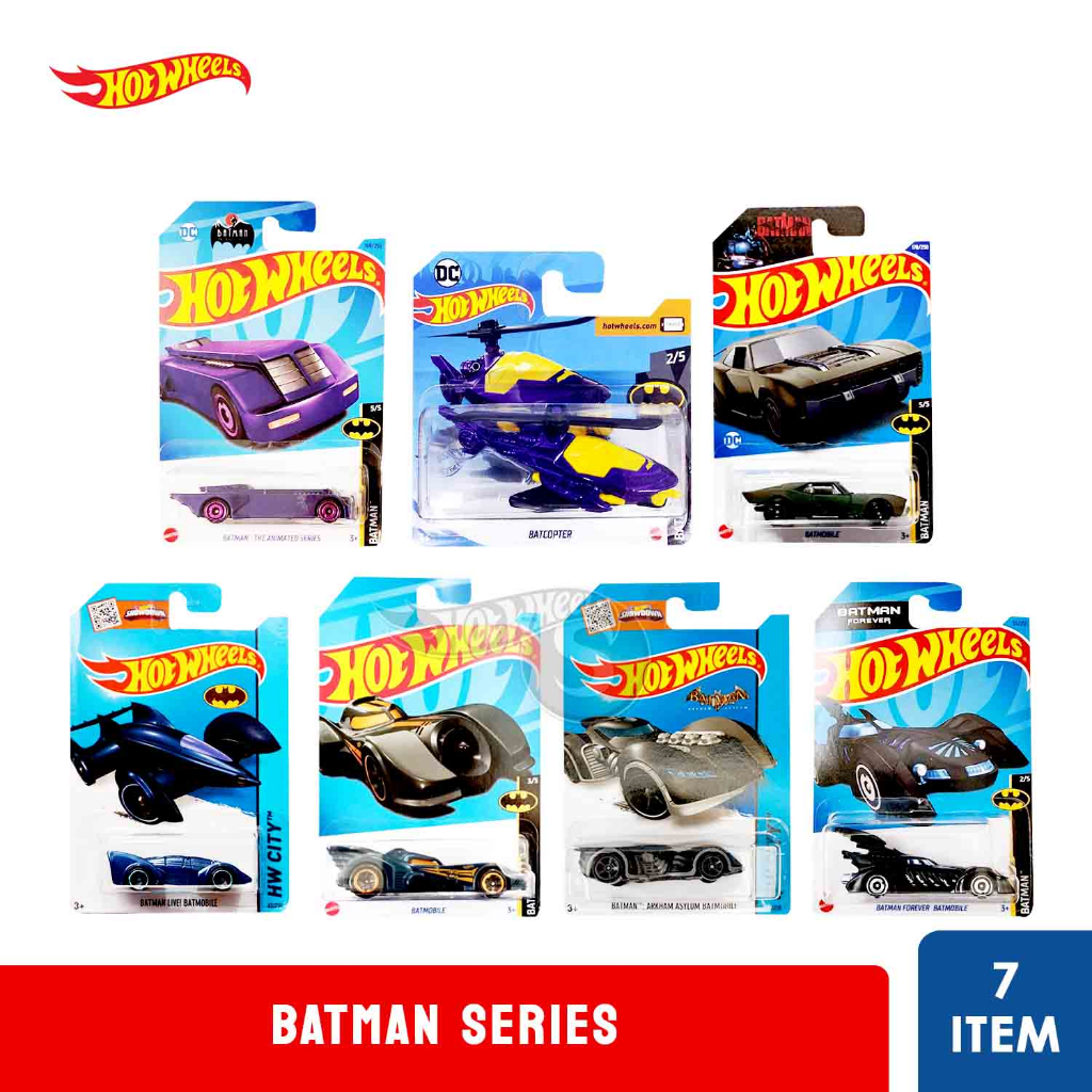 Hot Wheels Batman Series /Batman Arkham Asylum Batmobile / Batman The Animated Series / Batcoper / F