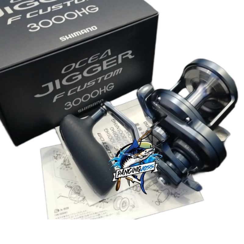 REEL SHIMANO OCEA JIGGER F CUSTOM 3000HG HANDLE KANAN 2019 | GARANSI RESMI SHIMANO INDONESIA | REEL 