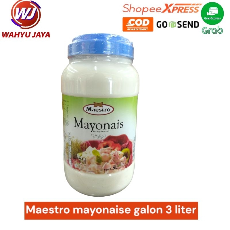 

maestro mayonaise galon 3 liter