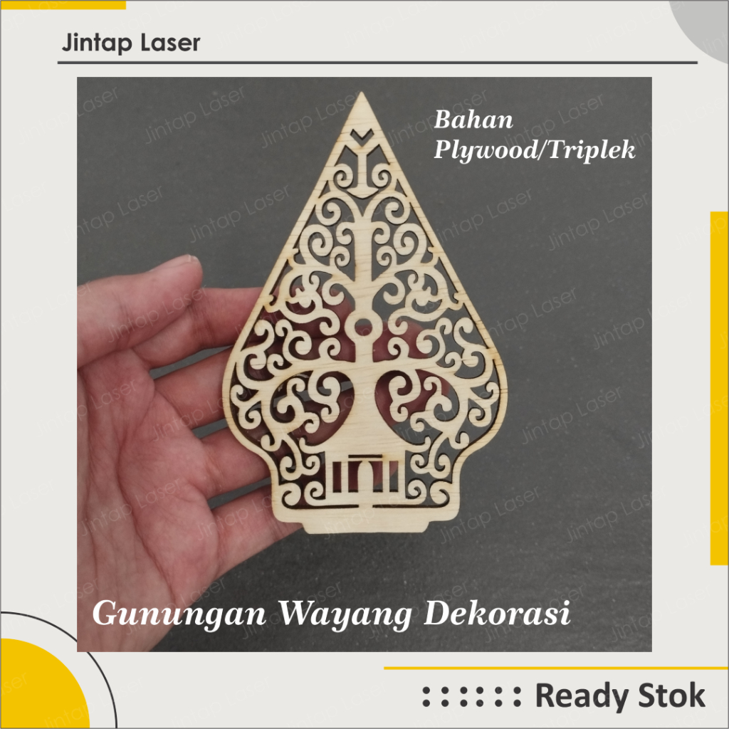 Gunungan Wayang Ornament Dekorasi Mahar Bahan Plywood Triplek