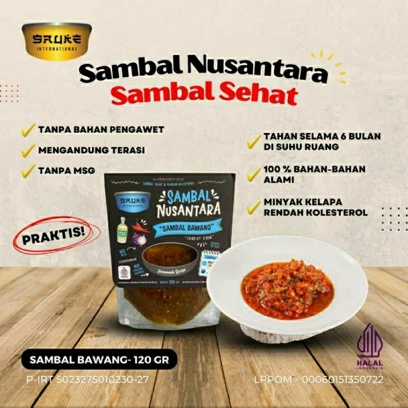 

Sambal Bawang Siap Saji Instan Sambel Sehat Nusantara