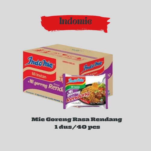 

Indomie Goreng Varian Rasa Rendang Isi 40 bungkus