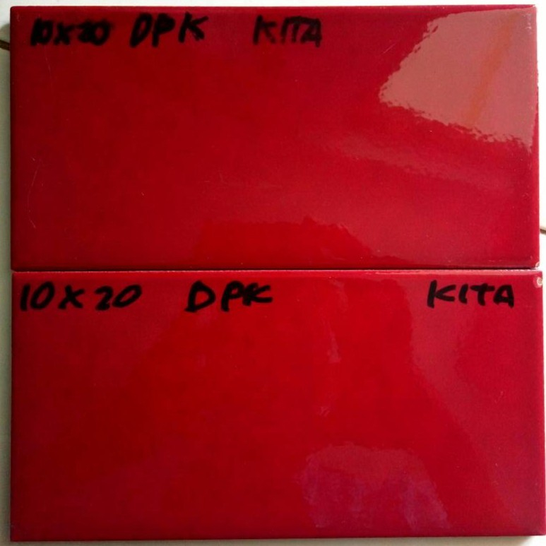 Keramik Mosaic  Dapur Kitchenset Minimalis Kamar Mandi Dekorasi Interior 10x20 cm - Mustika Merah Ma