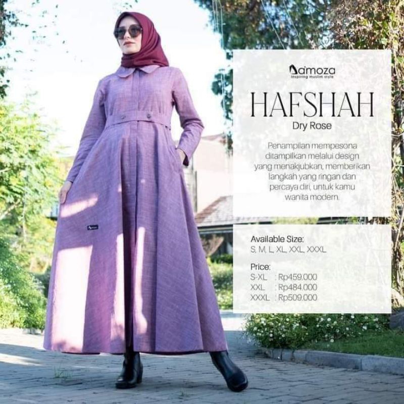 hafshah dry rose/gamis damoza/gamis trendy