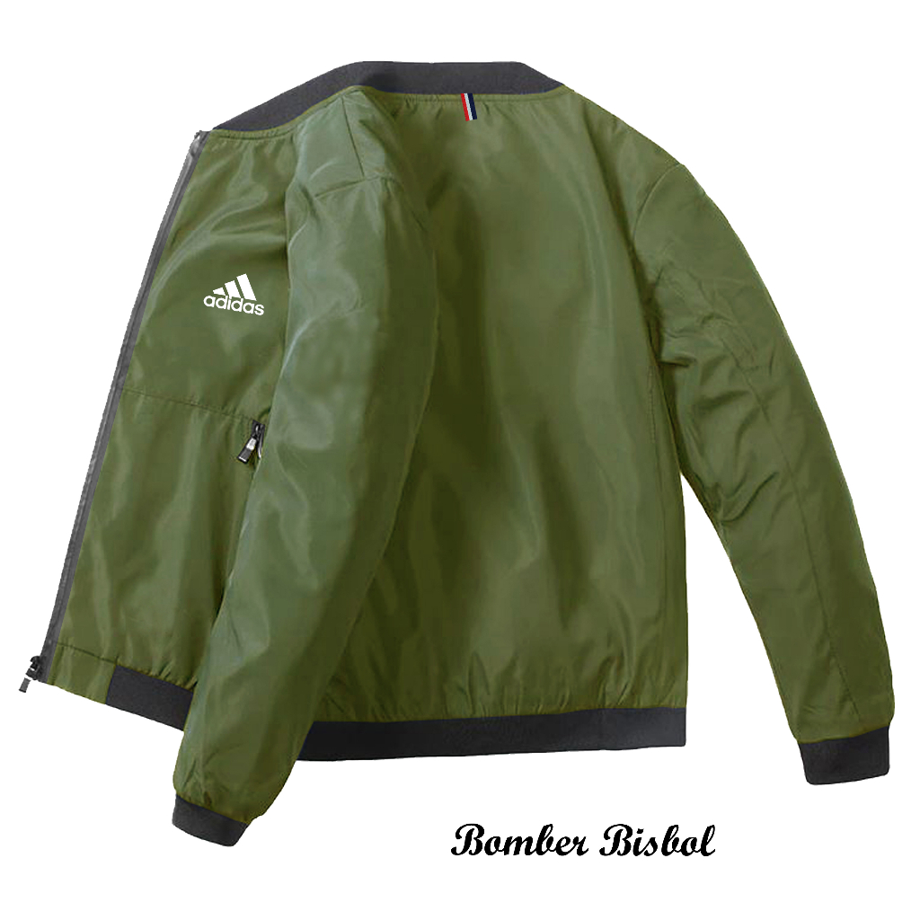 Jaket Bomber Pria Logo Adidas Original / Jaket Bisbol Pria Terbaru / Jaket Waterproof Pria / Jaket B