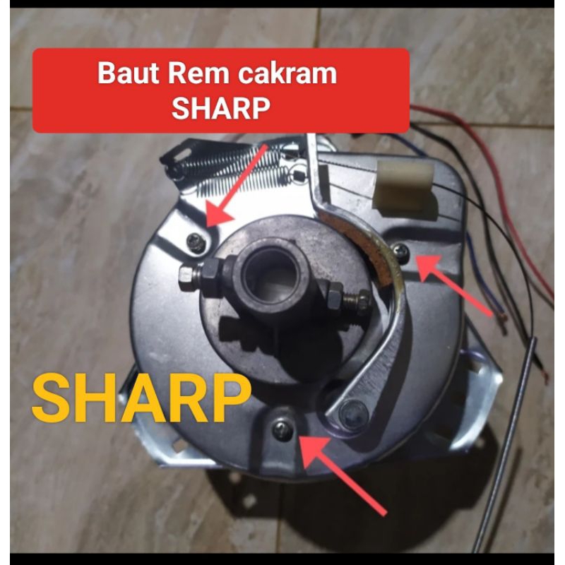Baut cakram rem dinamo mesin cuci Sharp 3 pcs