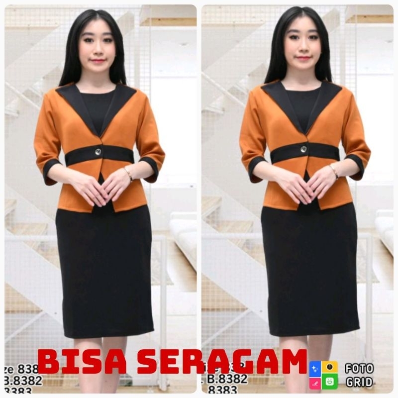 DRESS SCUBA ROMPI LEPAS DRESS NATAL DRESS SCUBA BISA SERAGAM