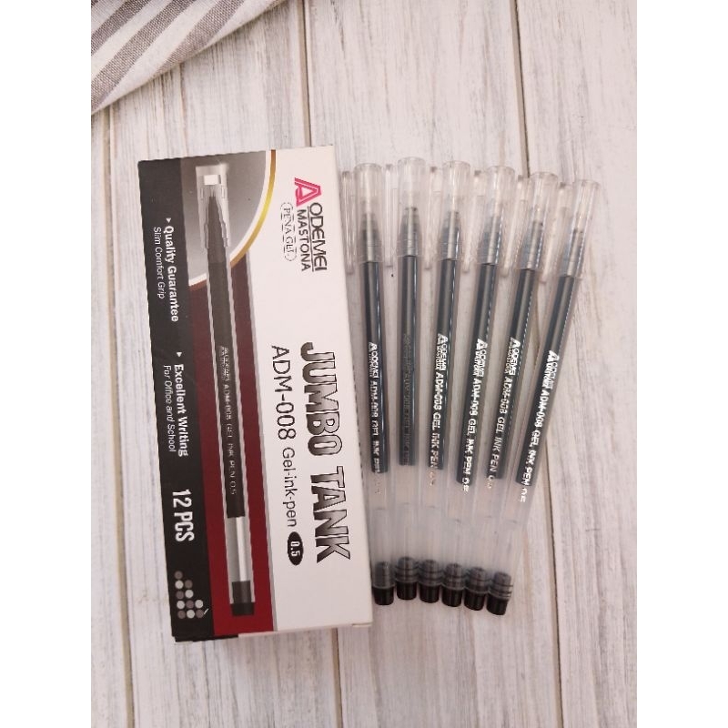 

(12PC)BULPOIN GEL AODEMEI ADM-008 0.5 HITAM