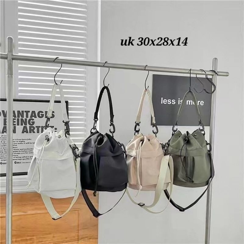 Tas serut nylon / tas wanita serut  uk 30x24x18