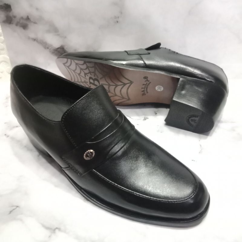 Sepatu Pantofel Hak Tinggi Pria/Kulit Asli/Sepatu Formal Pria