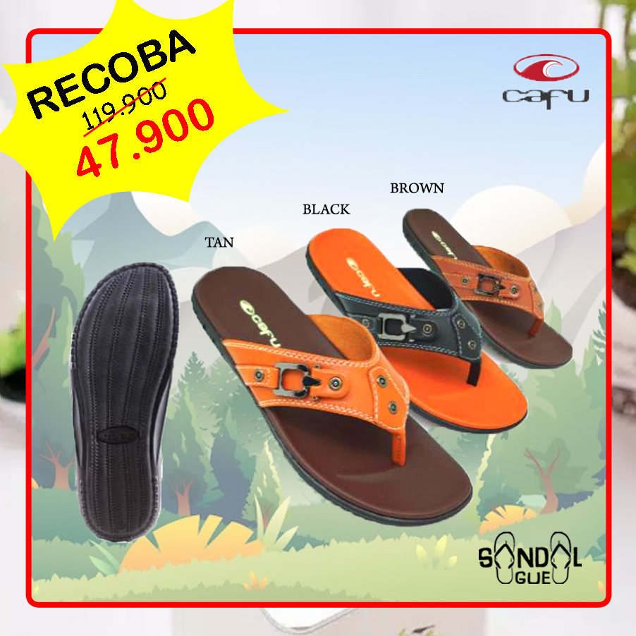PROMO SANDAL PRIA KEKINIAN CAFU RECOBA 100% BARU