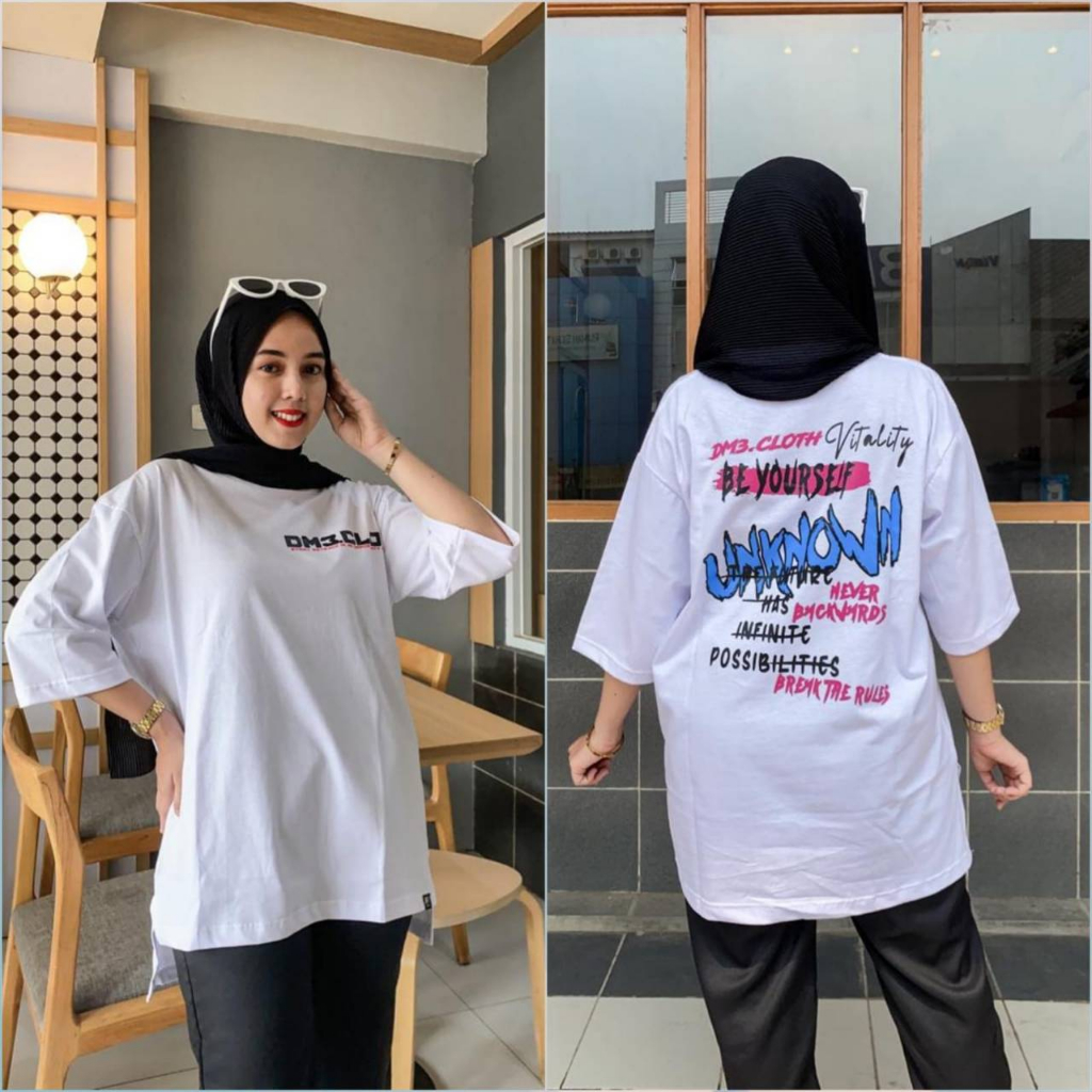 ATASAN Wanita Sultan by DM3 CLOTH Kaos Combed 20s Premium Model Oversize Lengan 3/4 Kasual