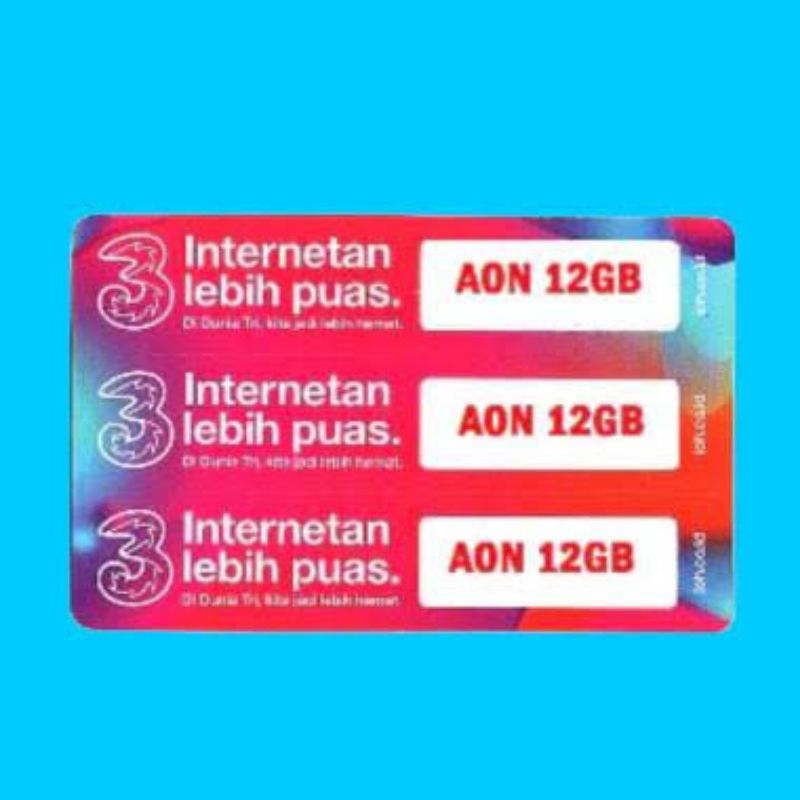 Voucher Data Tri Aon 12 GB