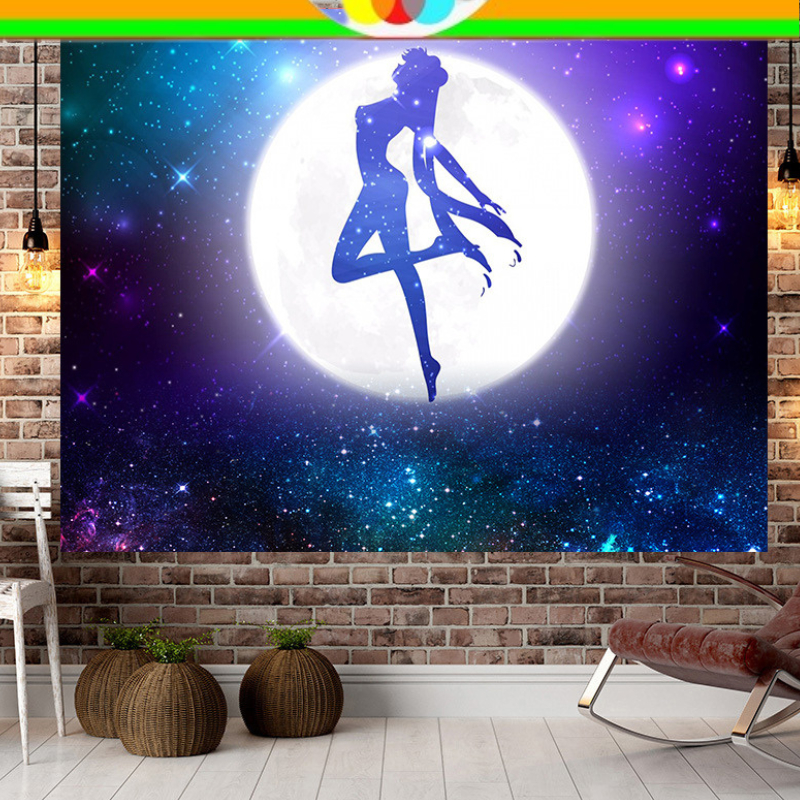 POSTER KAIN ANIME SAILOR MOON HIASAN DINDING BACKGROUND BACK GROUND LATAR BELAKANG DEKORASI RUMAH TE