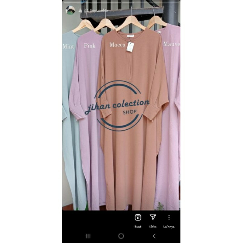 Abaya Kaftan Crincle Premium Jihan Collection