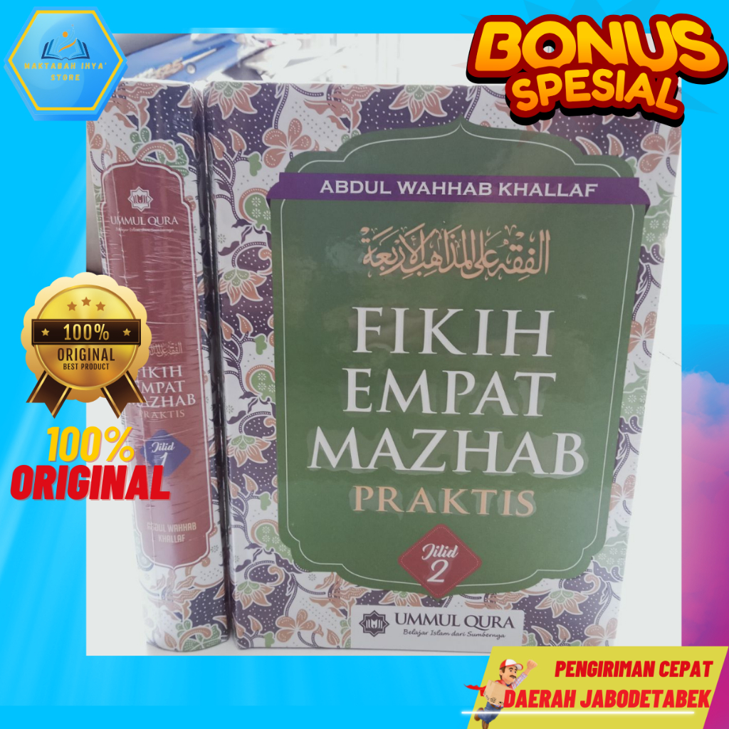Buku kitab fiqih fikih 4 madzhab mazhab lengkap ibadah islam Wanita munakahat asli ori originah syaf