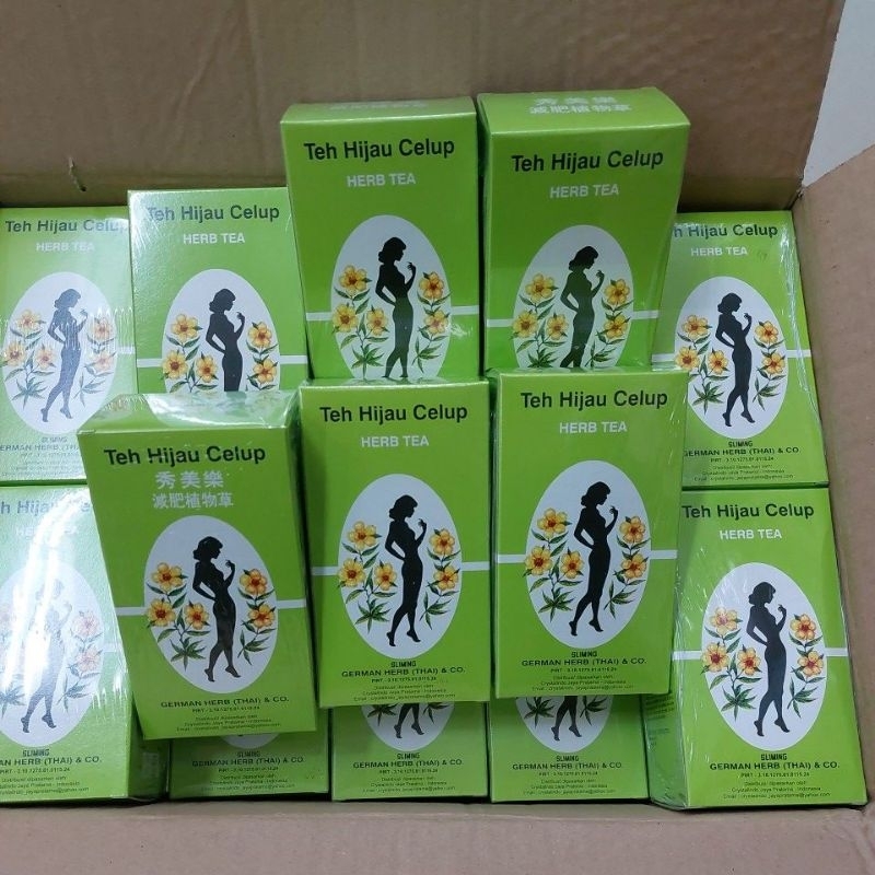

teh hijau celup slim tea isi 40sachet teh langsing