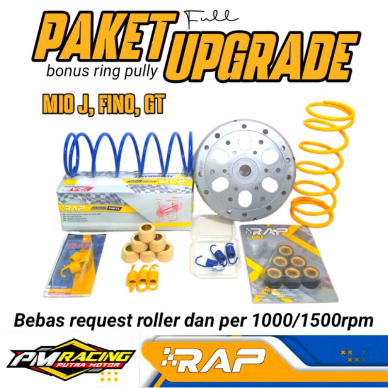 PAKET UPGRADE CVT MIO J, MIO GT, FINO INJEKSI/ PAKET KIRIAN CVT YAMAHA