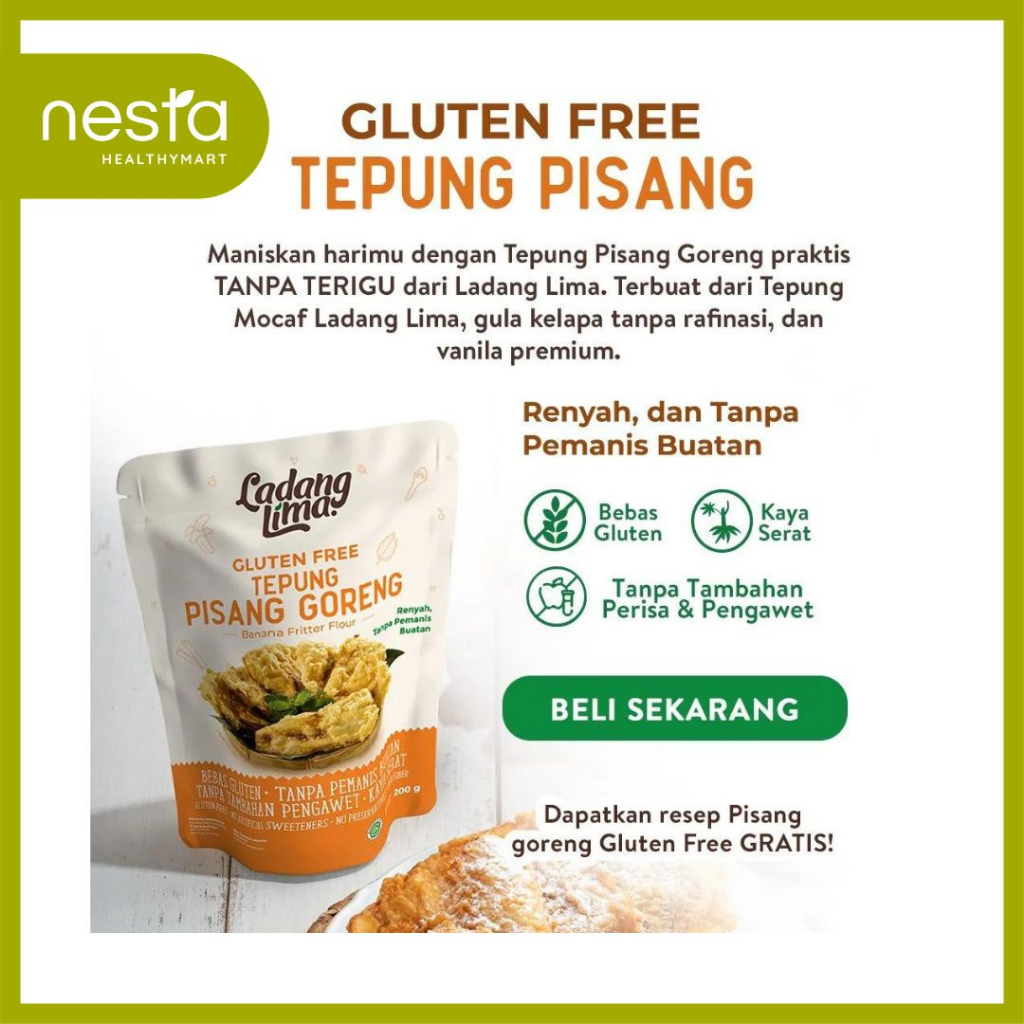 

Ladang Lima Tepung Pisang Gluten Free 200 g