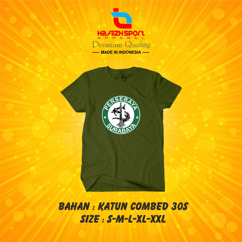 KAOS BAJU PERSEBAYA SURABAYA TERBARU / KAOS PERSEBAYA SURABAYA PREMIUM