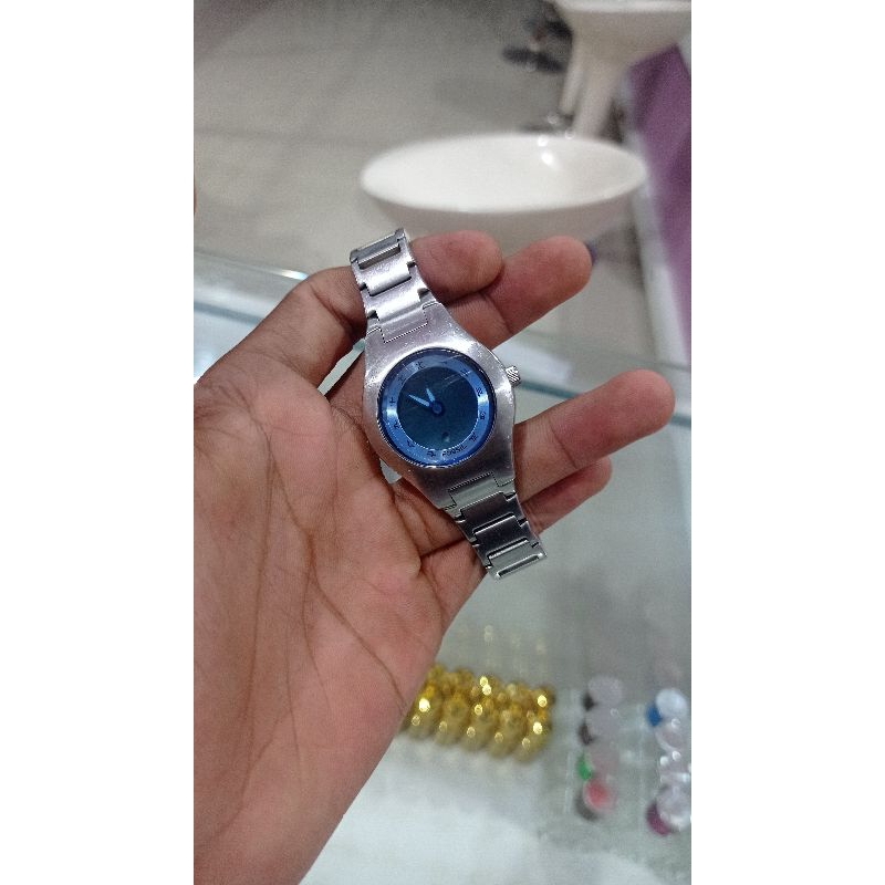 Fossil Big Tic blue dial Kanji Characters