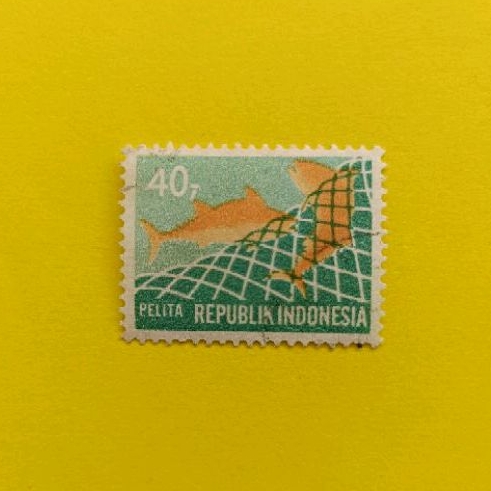 Perangko Kuno PELITA Republik Indonesia senilai Rp40