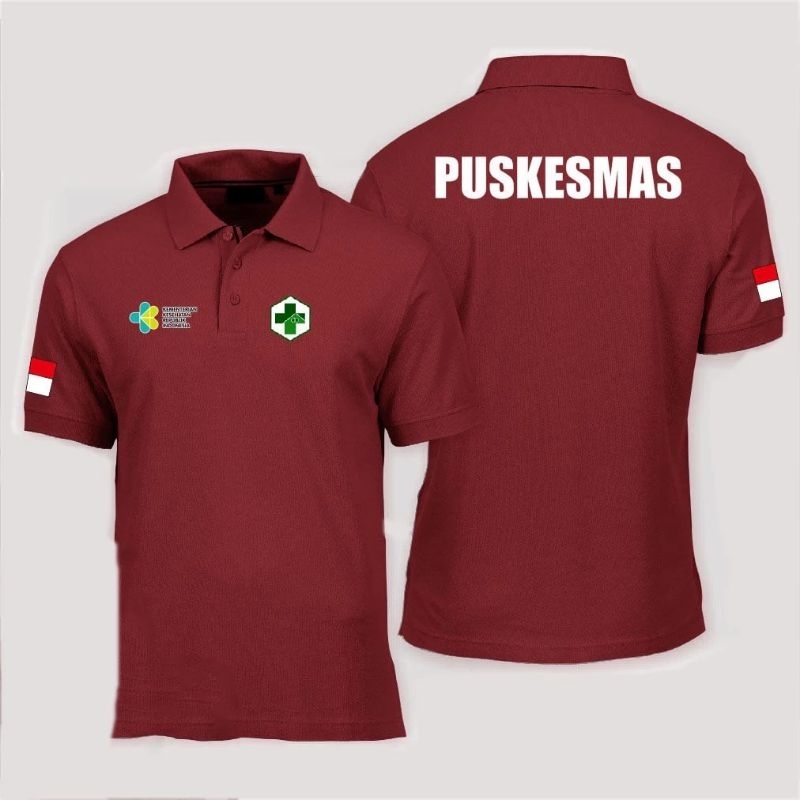 kaos polo puskesmas tshirt puskesmas seragam puskesmas baju puskesmas baju kerah puskesmas kaos polo