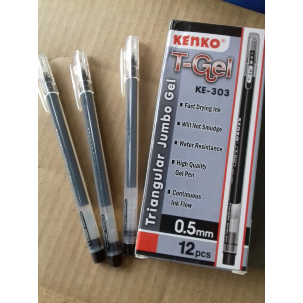 

Bolpoint kenko T-gel KE-303 / pulpen lancip BOLPOIN t-gel per pcs