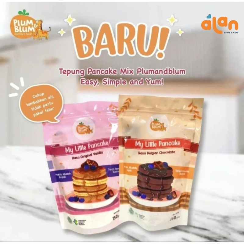 

Alan Baby Kids - Plum & Blum - My Little Pancake Mix Flour 150 gram
