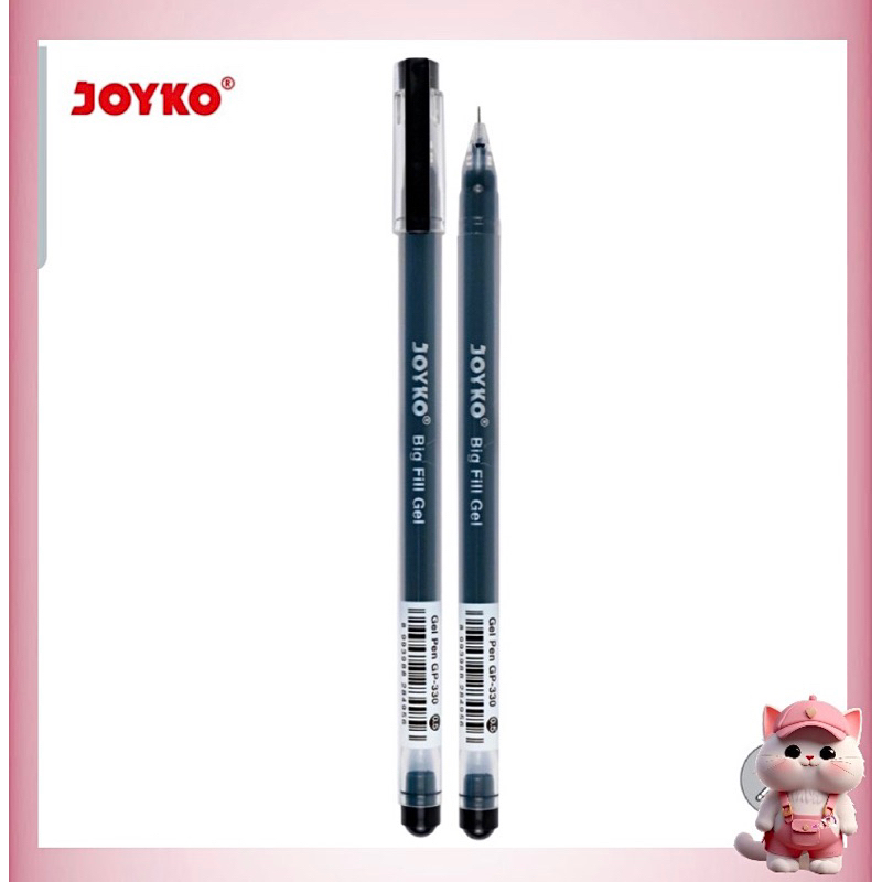 

N109 Gel Pen Pulpen Pena Joyko GP-330 Big Fill Gel 0.5 mm ( 12PCS )