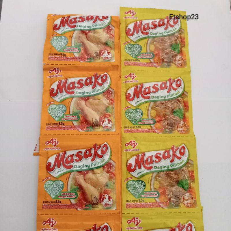 

Masako sapi dan ayam 1 renceng isi 12 pcs x 8,5gr