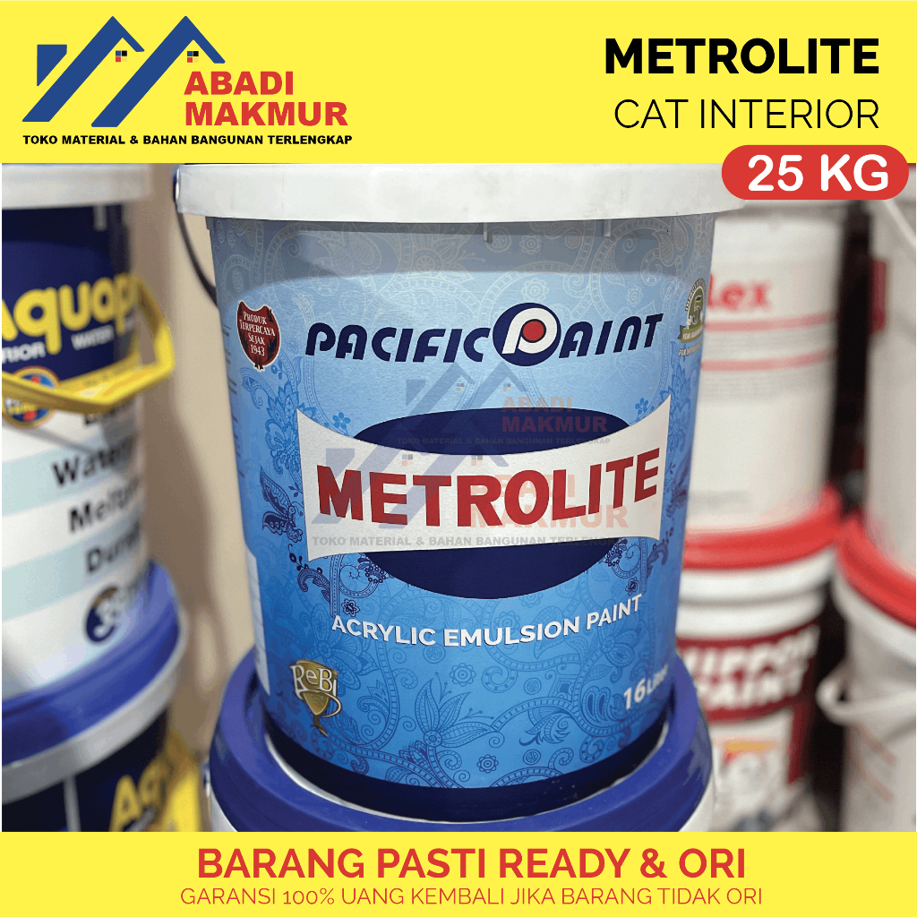 Cat Tembok & Plafon METROLITE Putih 25 KG