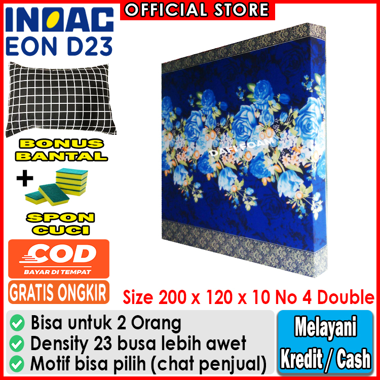 Kasur busa Inoac 200x120x10 Double busa Inoac EON D23 original gratis bantal Inoac / kasur lantai ka