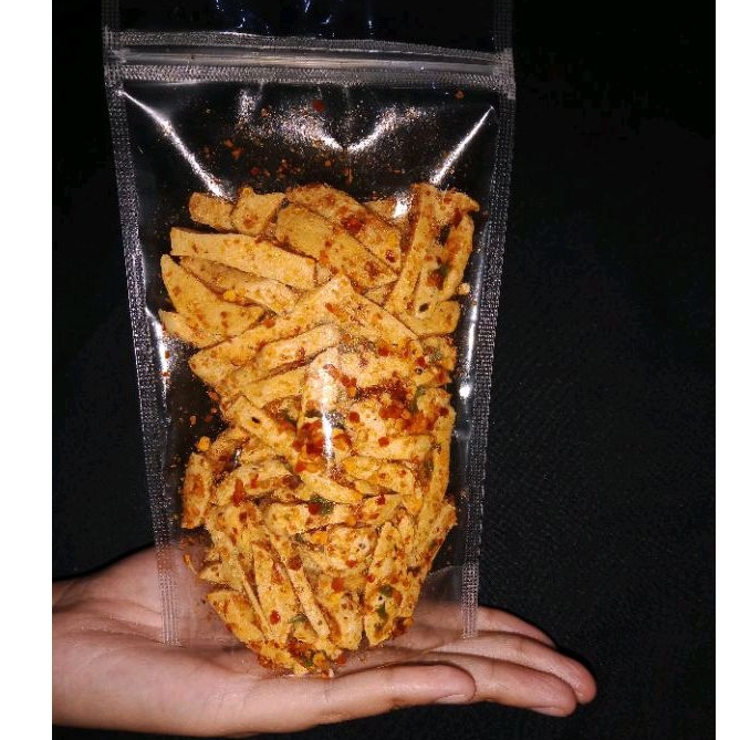 

beli (5) gratis(1) basreng daun jeruk pedas asli bandung isi 100 gram